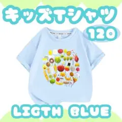 キッズ大人気！　120サイズ　ひみつのおるすばん　水色Tシャツ