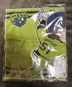 東京ヤクルトスワローズ　濱田太貴　hicoイラスト燕パワー冷感フェイスタオル