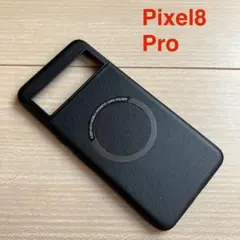magsafe対応 google pixel 8 Pro黒 レザー調 ケース