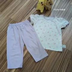 薄紫色 ラッコ柄 パジャマセット 120cm