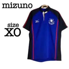 ミズノ【XO】ラグビー ユニフォーム Tシャツ 仙台育英 スポーツウェア 青 黒