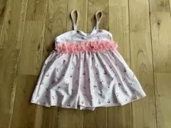 新品 女の子 ベビー さくらんぼ柄 水着 ワンピースタイプ 100センチ ピンク