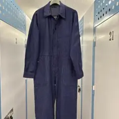 FRANK LEDER ドイツ製 オールインワン サイズ Lネイビー 美品 FRANK LEDER フランクリーダー ジャーマンレザー ネイビー