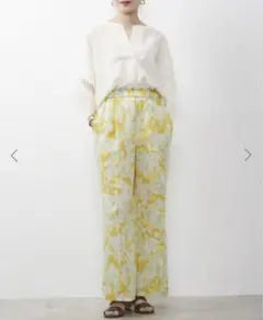 [美品] Liesse フリル半袖シャツ