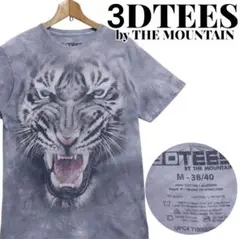 3DTEES by THE MOUNTAIN ホワイトタイガー Tシャツ M