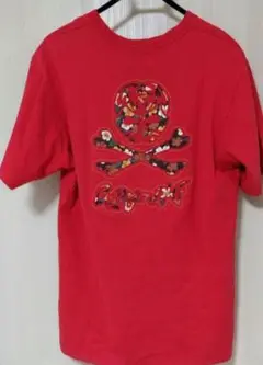 CARGO BLU 赤 Tシャツ スカル柄　Lサイズ