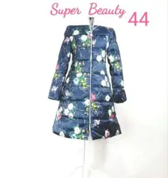 ✨新品極美タグ付44❣✨セレブ〜フワカル豪華フラワーガーデン✨スッキリ痩せ観え
