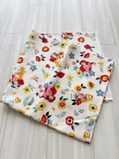 ディズニープリンセス　約100cm x 100cm 花柄　オックス生地