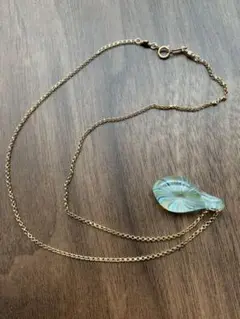 ハンドメイド　マーブルガラス　ネックレス
