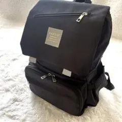 【美品】SANTIE マザーズバッグ リュック ブラック 黒　20L ポケット