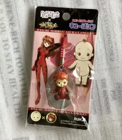 未使用 キュージョン エヴァンゲリオン キューピー 根付 ストラップ アスカ