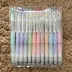 【新品未使用】パステルボールペン 12本セット