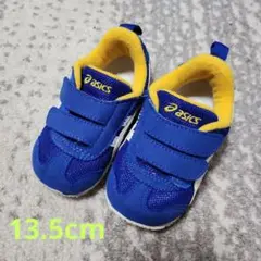 週末限定値下げ♪　asics　キッズスニーカー　青/黄色　13.5