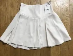 新品　GRL インパン裏地付きコルセット風プリーツミニスカート M gm813