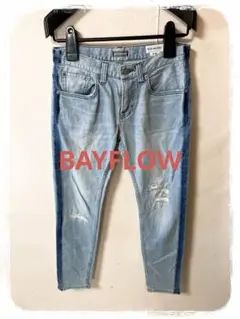 ☘️P1☘BAYFLOW リペア加工 スキニーデニム 30