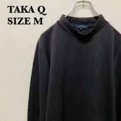 TAKA Q タカキュー ハイネックカットソー ダークブラウン メンズ【97】
