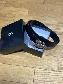 『OY/オーワイ』LOGO LEATHER BELT2/ロゴ レザー ベルト2