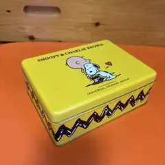 USJ限定】スヌーピー＆チャーリー・ブラウン 缶ケース 空き缶 美品