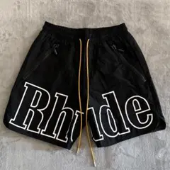 Rhude 黒 ショートパンツ XL