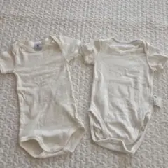プチバトー　ユニクロ　肌ロンパース　70cm