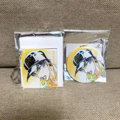 テニプリ 真田弦一郎 アニアート アクリルキーホルダー アクキー 缶バッジ