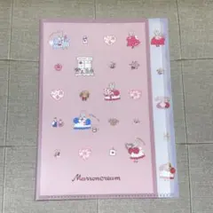 新品未使用 サンリオ マロンクリーム 5Pクリアファイル 文房具