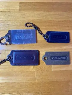 COACH レザー メタル タグ型チャーム まとめセット