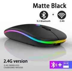 迅速発送！Bluetooth&USB無線2.4Ghzワイヤレスマウス0726e