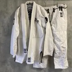 A2L 柔術着 セット 帯付 グレイシー Gracie パンツ 着物 ホワイト