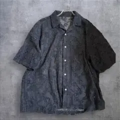 JUNRed/ジュンレッド モールシアーシャツ ブラック 花柄