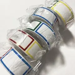 ハンドメイドシール　お名前シール　5巻　タックラベルシール　まとめ売り
