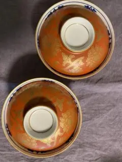 たち吉 朱巻唐草 雑煮椀 5個セット(箱付き)