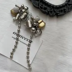 ▫︎▪︎2102025▪︎▫︎silver×goldピアス/aaacccu