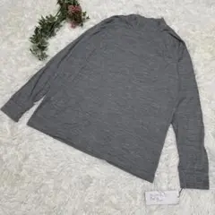 新品❤️コレジア 【M】蔭山寿夫 ウールプルオーバー 薄手グレー