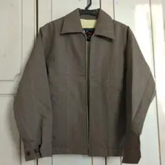 ストライプデザイン ジップアップジャケット　昭和レトロ　アンティーク