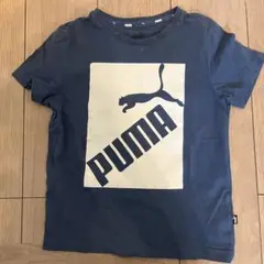 PUMA ネイビー ロゴ Tシャツ　スポーツ　Tシャツ　プーマ