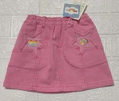 新品　ミニケー　スカート　95 ピンク　星