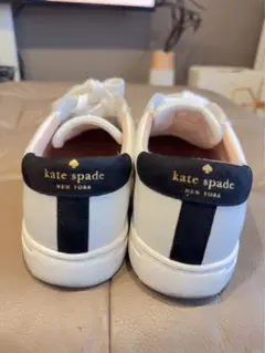 kate spade カジュアルスニーカー ホワイト/ブラック　23cm