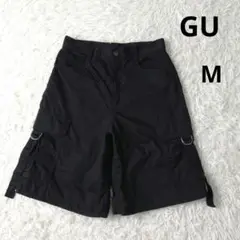 GU カーゴショートパンツ　ブラック　Mサイズ　ミリタリー