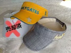 【クリーニング済み】パーリーゲイツ等レディースバイザー2点