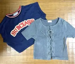 BROWNY SUBCLASSロゴ Tシャツ フリーサイズ2枚セット