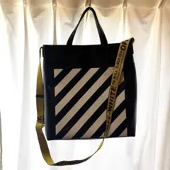 off-white Diag Leather Tote Bag トートバッグ