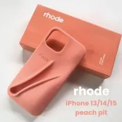 rhodeロードiPhoneケース13/14/15peachpitオレンジ新品