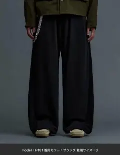 【soerte】３wayルーズインサイドアウトスウェットパンツ