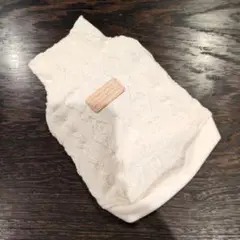 ❤犬服　Ｓサイズ　アイボリー　クークチュール　ヒートワン　袖なし　綿100%