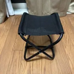 折りたたみ椅子 ミニスツール 黒 キャンプ アウトドア 軽量