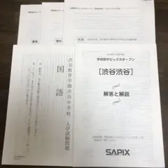 渋谷渋谷(渋渋) 学校別 サピックス オープン