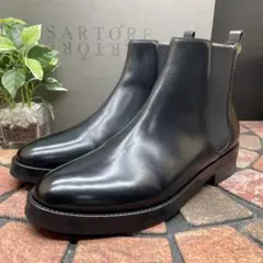 極美品✨SARTORE サルトル【23.5】レザー サイトゴアブーツ ブラック