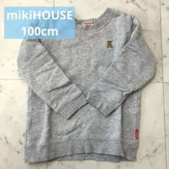 mikiHOUSEトレーナーくまワッペン