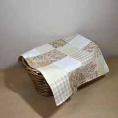 ハンドメイド　マルチカバー　パッチワーク　マルチクロス　かごカバー　かけカバー